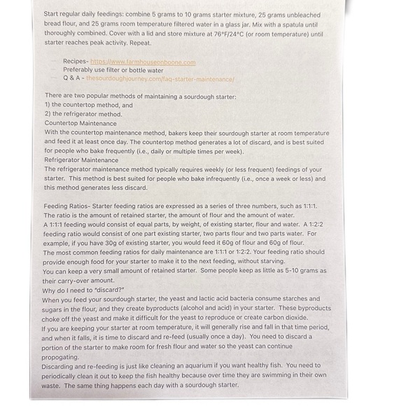 Dehydrated Active Sourdough starter Ozark Mountains of Arkansas - Picture 7 of 9